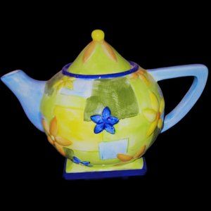 Oneida Vintage Hand-painted Country Bouquet Mini Teapot